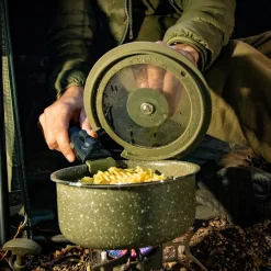 Trakker Armolife Kochset Deckel -Natur Camping Leben armolife cookset lids 1