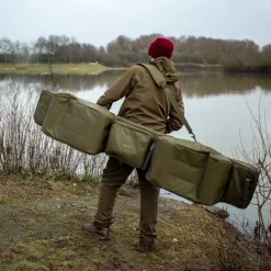 Trakker NXG 6 Ruten Futteral -Natur Camping Leben trakker nxg 6 rod holdall 2 1